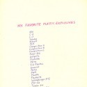 The Infinity Of Lists - My Favorite Plastic Explosives