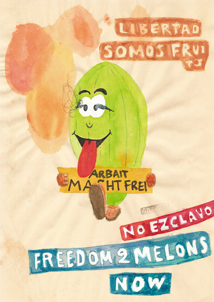 Riiko Sakkinen | A4 Drawings | Freedom 2 Melons