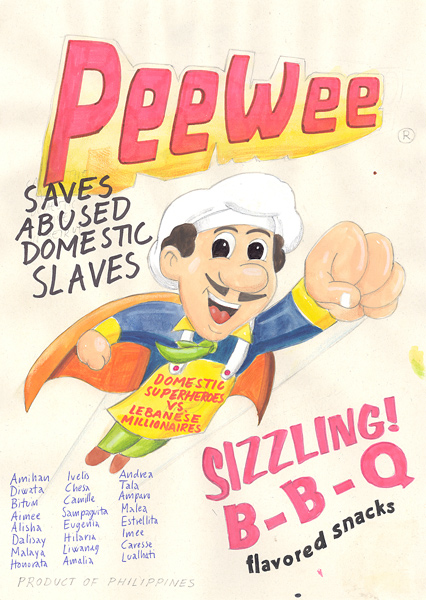 Riiko Sakkinen | A4 Drawings | Pee Wee Saves Abused Domestic Slaves
