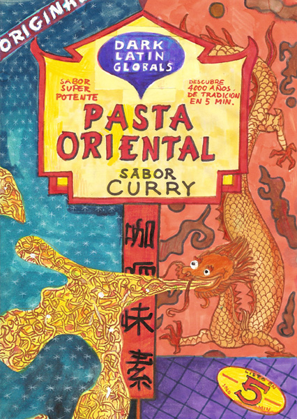 Riiko Sakkinen | A4 Drawings | Dark Latin Global Pasta Oriental Sabor Curry