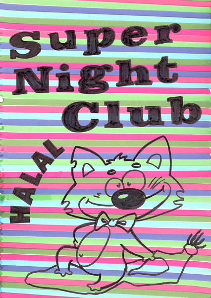 Riiko Sakkinen | A4 Drawings | Super Night Club Halal