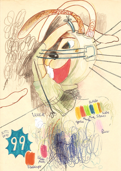 Riiko Sakkinen | A4 Drawings | Bondage Bunny