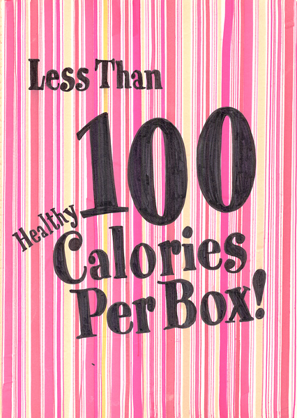 Riiko Sakkinen | A4 Drawings | Less Than 100 Calories
 Per Box