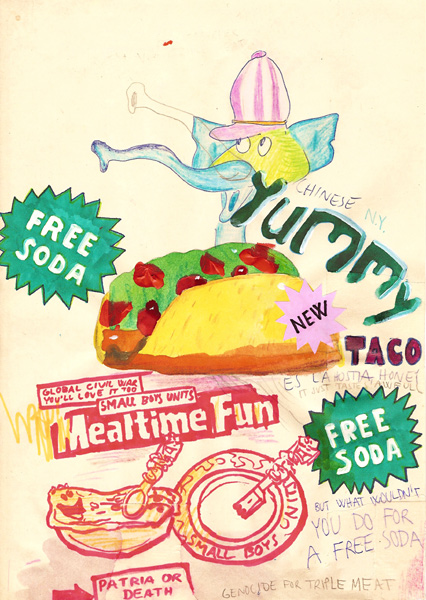 Riiko Sakkinen | A4 Drawings | What Wouldn't You Do for a Free Soda