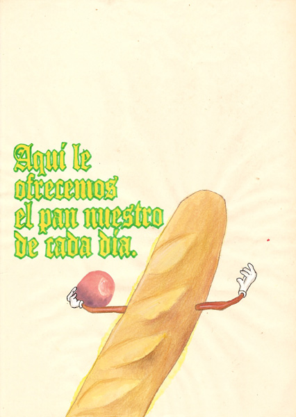 Riiko Sakkinen | A4 Drawings | Aquí Le Ofrecemos el Pan Nuestro de Cada Día