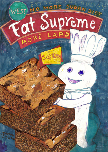 Riiko Sakkinen | A4 Drawings | West Fat Supreme Serving Suggestion