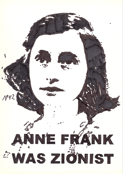 Riiko Sakkinen | A4 Drawings | Anne Frank Was Zionist