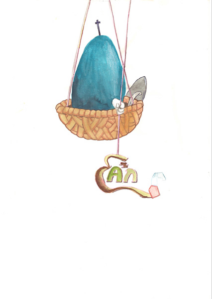 Riiko Sakkinen | A4 Drawings | Father Calimero (Wash It Down with Coke)