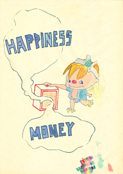 Riiko Sakkinen | A4 Drawings | Happiness & Money