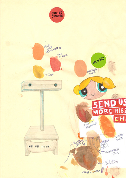 Riiko Sakkinen | A4 Drawings | Miss Wet T-shirt