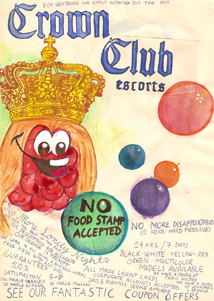 Riiko Sakkinen | A4 Drawings | No Food Stamp Accepted (Crown Club Escorts)