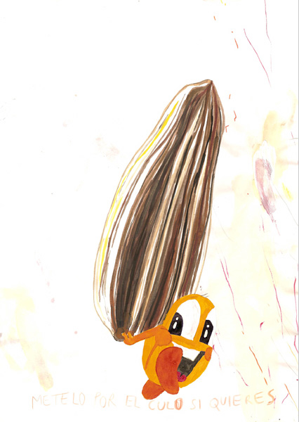 Riiko Sakkinen | A4 Drawings | Piponazo (Metelo por el Culo Si Quieres)