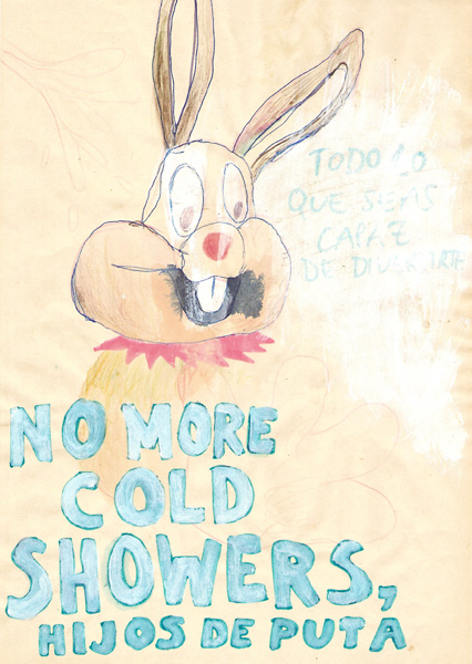 Riiko Sakkinen | A4 Drawings | No More Cold Showers, Hijos de Puta