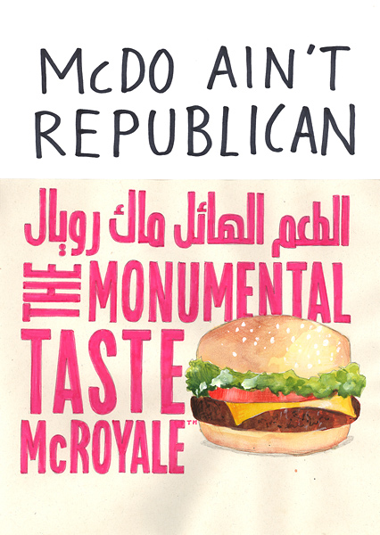 Riiko Sakkinen | A4 Drawings | McDo Ain't Republican