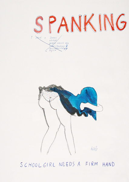 Riiko Sakkinen | A4 Drawings | School Girl Needs
a Firm Hand