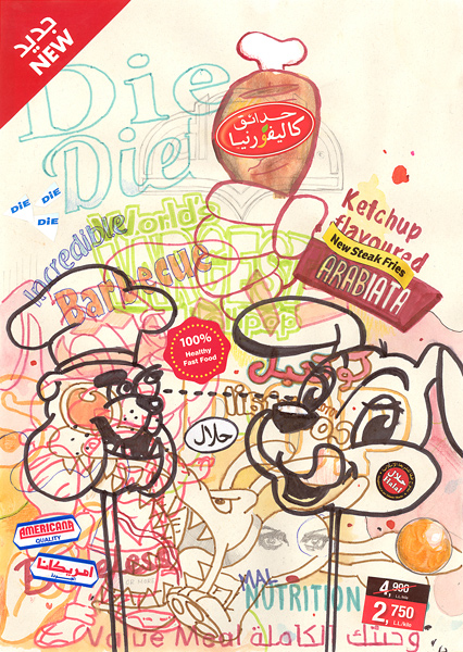 Riiko Sakkinen | A4 Drawings | Arabiata Americana