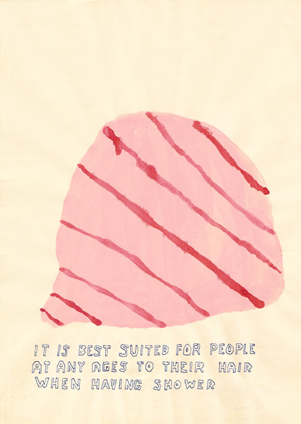 Riiko Sakkinen | A4 Drawings | Shower Cap