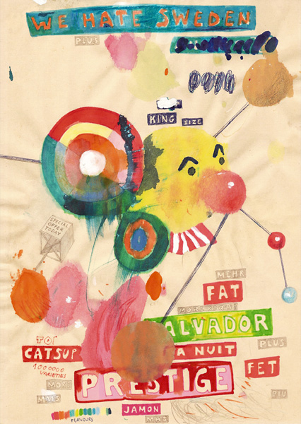 Riiko Sakkinen | A4 Drawings | We Hate Sweden