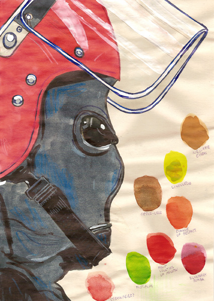 Riiko Sakkinen | A4 Drawings | Riot Control Agent
 Ice Cream