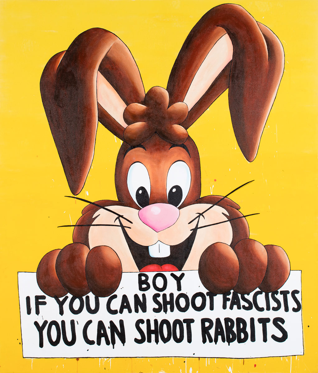 Riiko Sakkinen | Paintings | Fascists and Rabbits