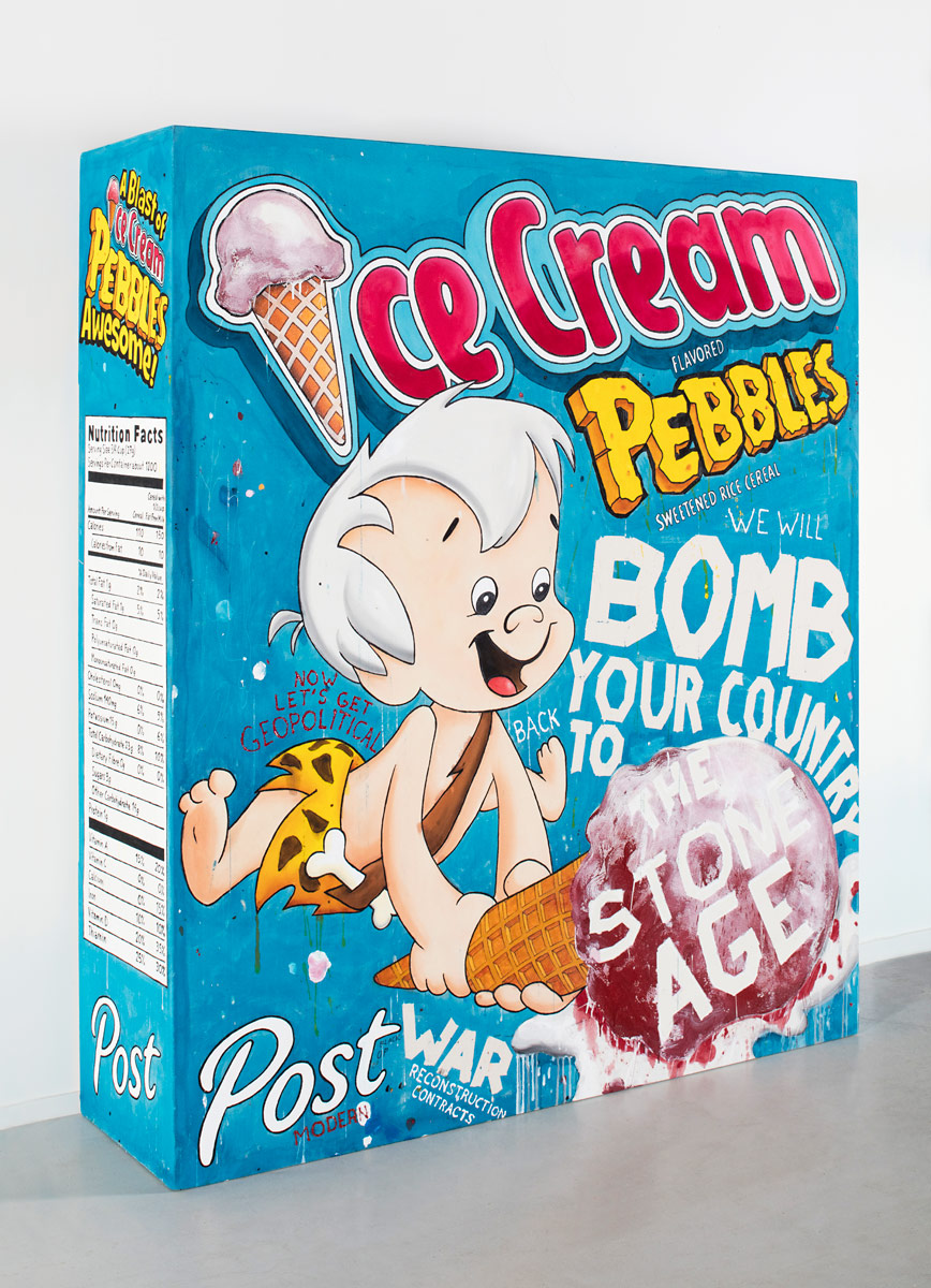 Riiko Sakkinen | Paintings | Ice Cream Pebbles (We Will Bomb Your Country Back to the Stone Age