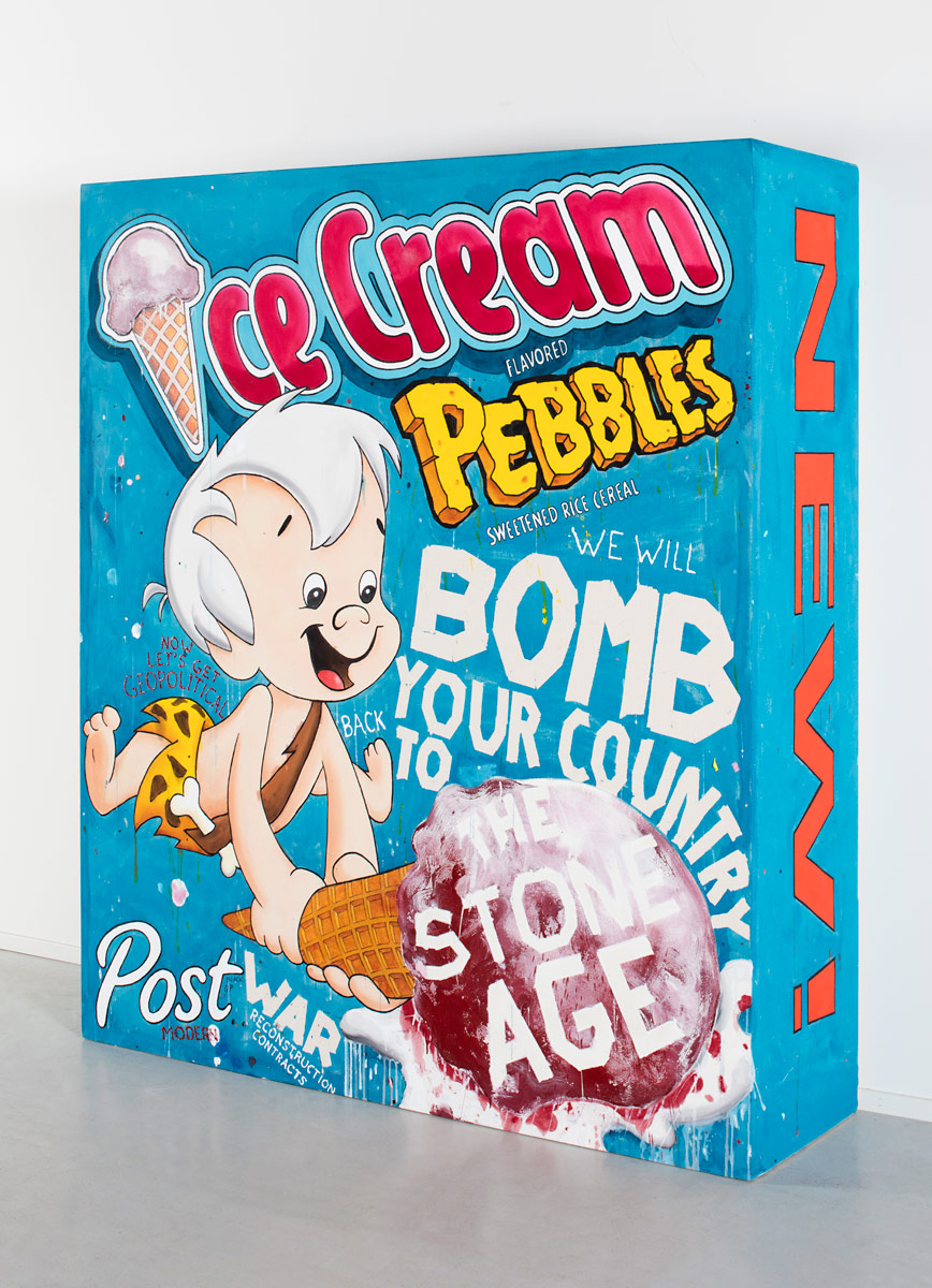 Riiko Sakkinen | Paintings | Ice Cream Pebbles (We Will Bomb Your Country Back to the Stone Age