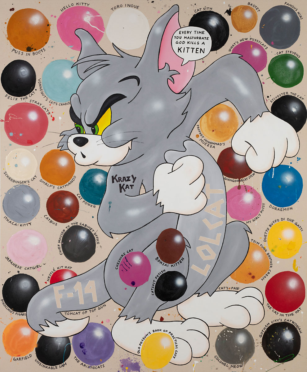 Riiko Sakkinen | Paintings | Every Time You Masturbate God Kills a Kitten