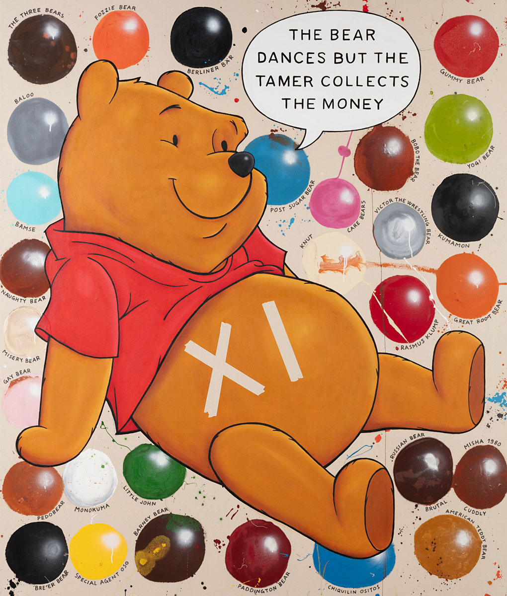 Riiko Sakkinen | Paintings | The Bear Dances But the Tamer Collects the Money