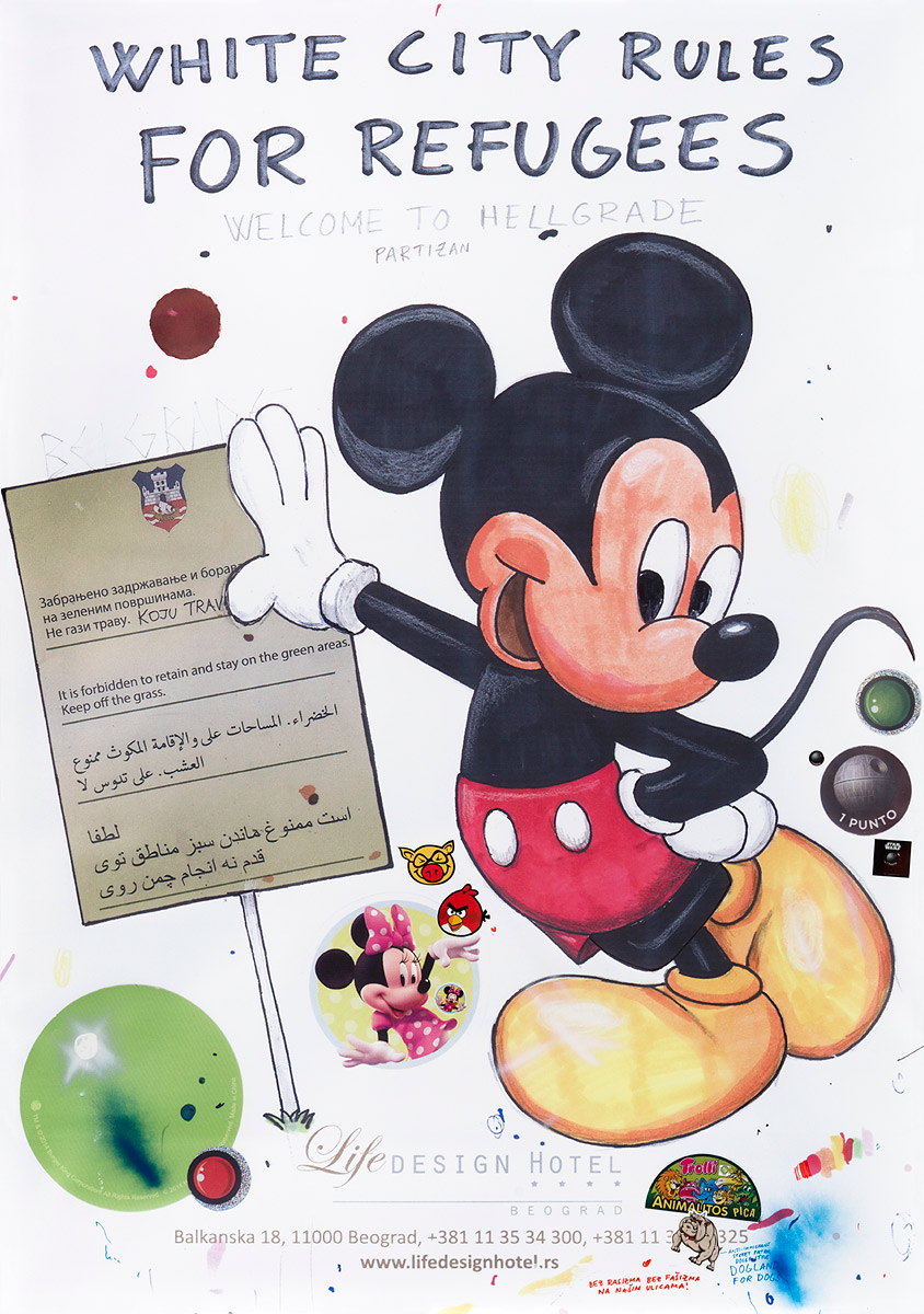 Riiko Sakkinen | Other Drawings | White City Rules for Refugee