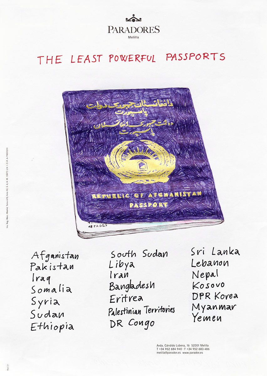 Riiko Sakkinen | A4 Drawings | The Least Powerful Passports