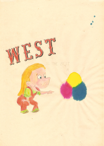 Riiko Sakkinen | A4 Drawings | West Is the Be(a)st