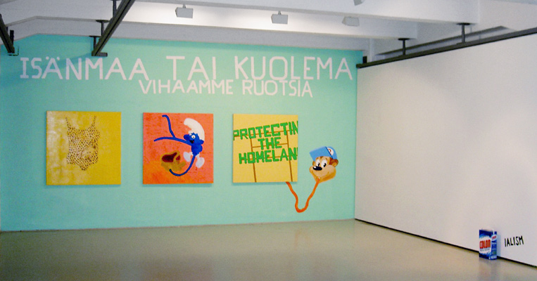 Riiko Sakkinen | Installation Views | Isnmaa tai kuolema