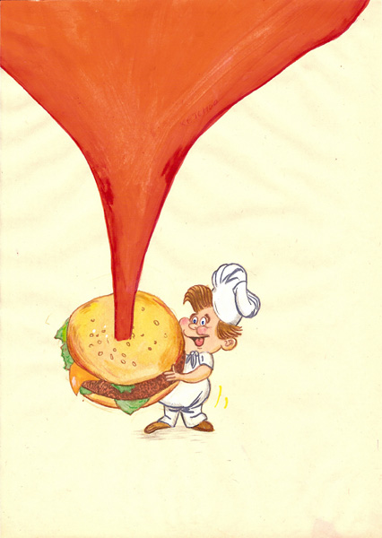 Riiko Sakkinen | A4 Drawings | Ketchup Explosion