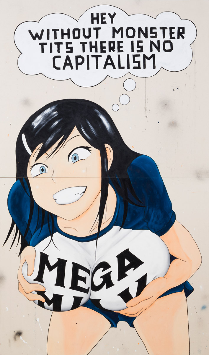 Riiko Sakkinen | Paintings | Without Monster Tits There Is No Capitalism