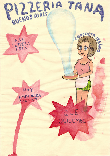 Riiko Sakkinen | A4 Drawings | Pizzeria Tana