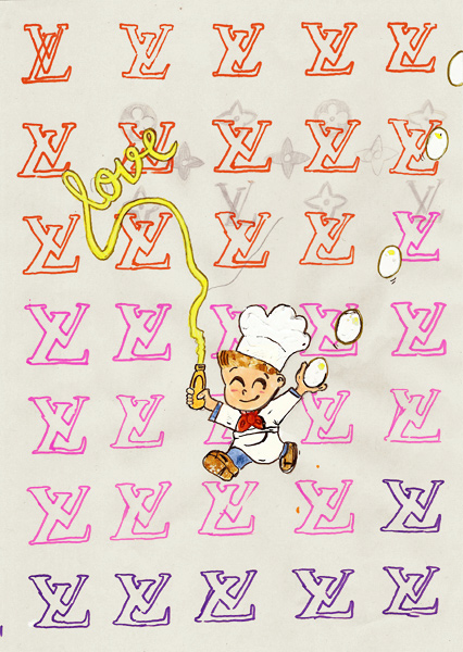 Riiko Sakkinen | A4 Drawings | Louis Vuitton Mayonnaise