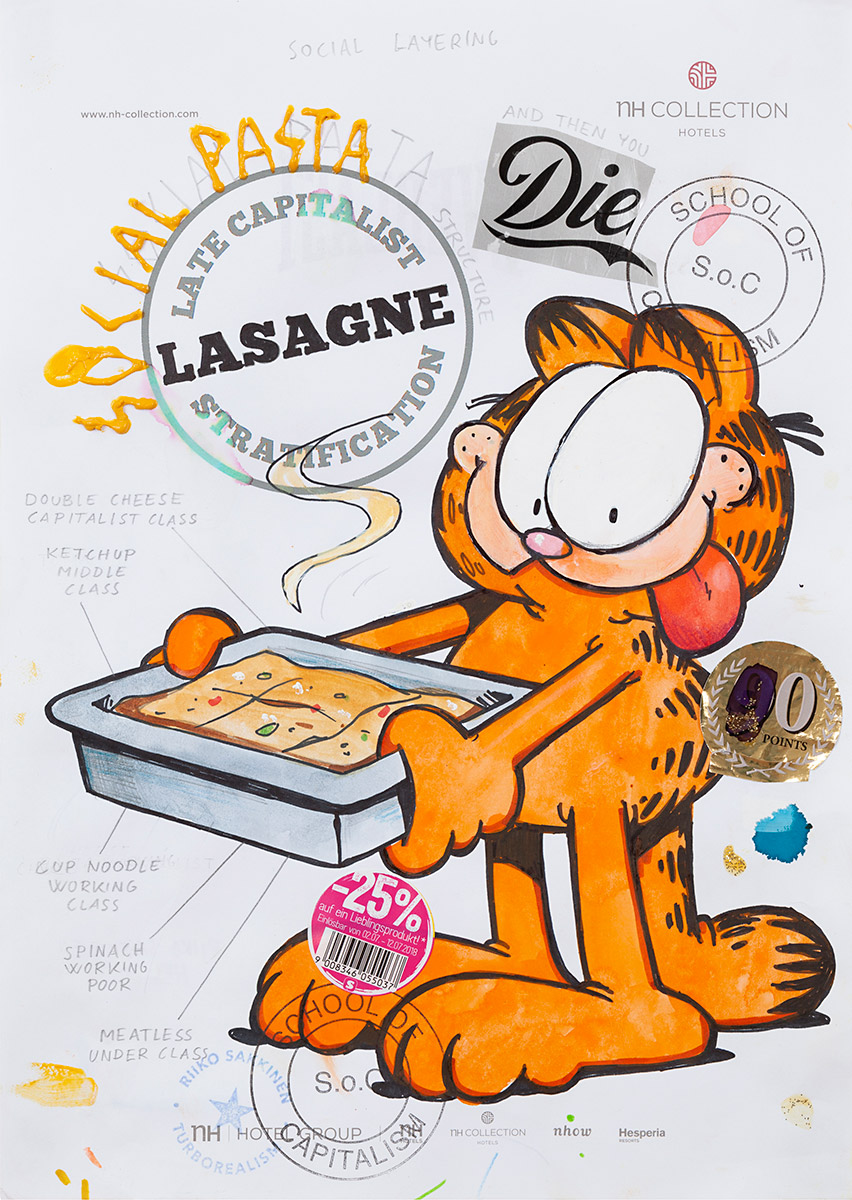 Riiko Sakkinen | A4 Drawings | Late Capitalist Lasagna Stratification