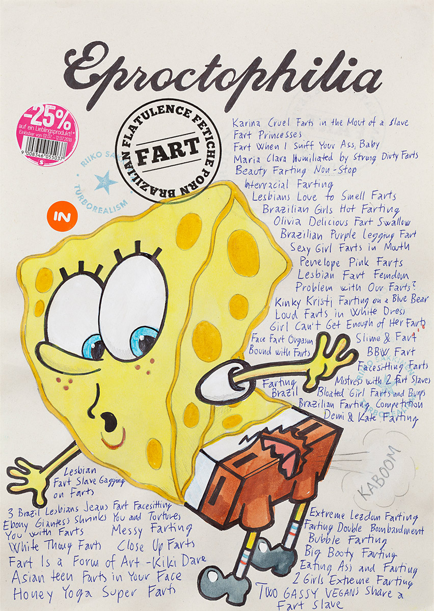 Riiko Sakkinen | A4 Drawings | Songe Bob Eproctophilia