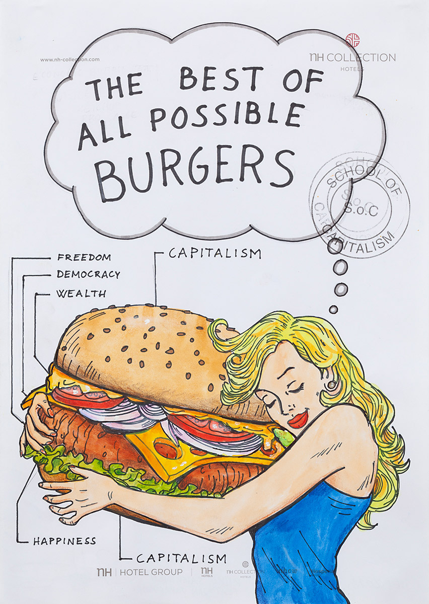 Riiko Sakkinen | A4 Drawings | The Best of All Possible Burgers