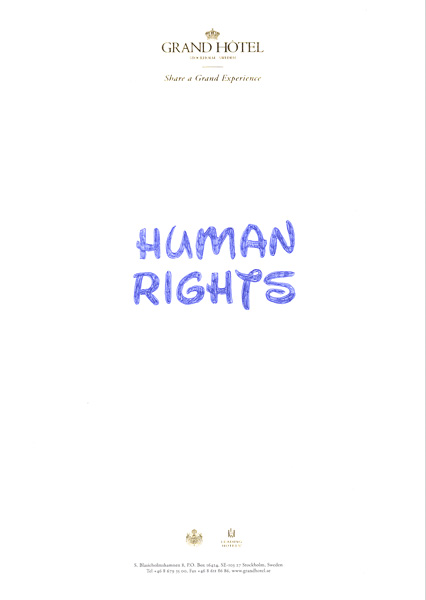 Riiko Sakkinen | A4 Drawings | Share a Grand Experience - Human Rights