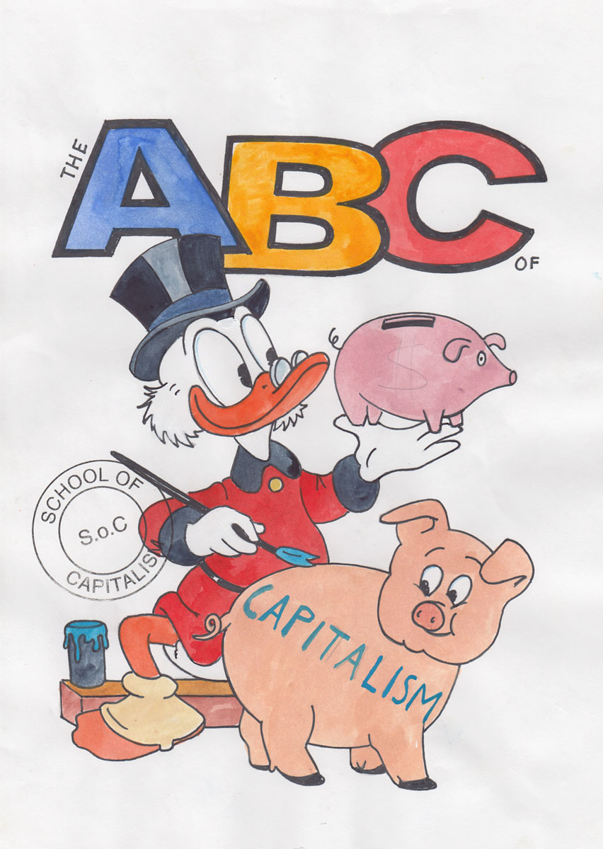 Riiko Sakkinen | A4 Drawings | The ABC of Capitalism