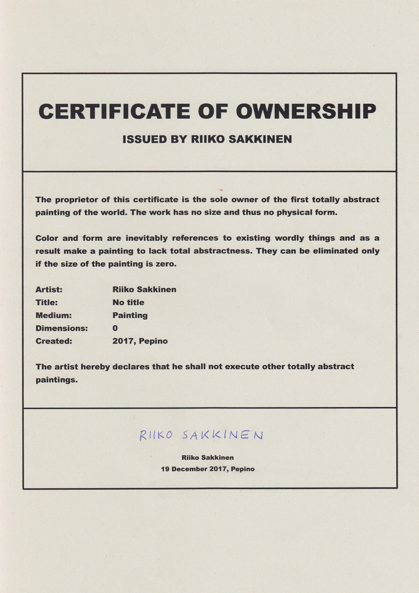 Riiko Sakkinen | Paintings | No title