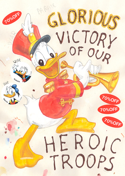 Riiko Sakkinen | A4 Drawings | Glorious Victory of
Our Heroic Troops