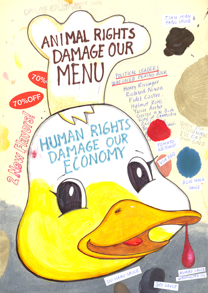 Riiko Sakkinen | A4 Drawings | Beijing Roast Duck Rights