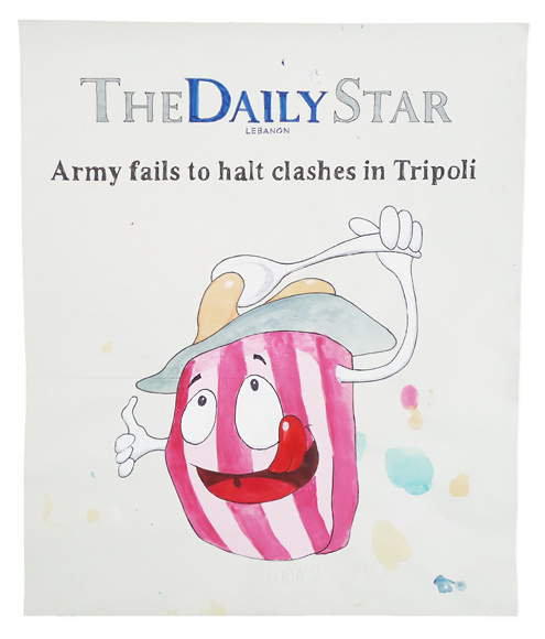 Riiko Sakkinen | Other Drawings | Army Fails to Halt
Clashes in Tripoli