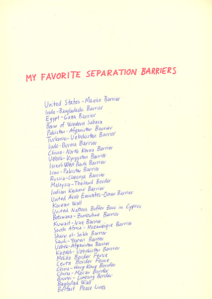 Riiko Sakkinen | A4 Drawings | My Favorite Separation Barriers