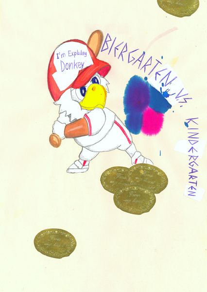 Riiko Sakkinen | A4 Drawings | Biergarten Vs. Kindergarten