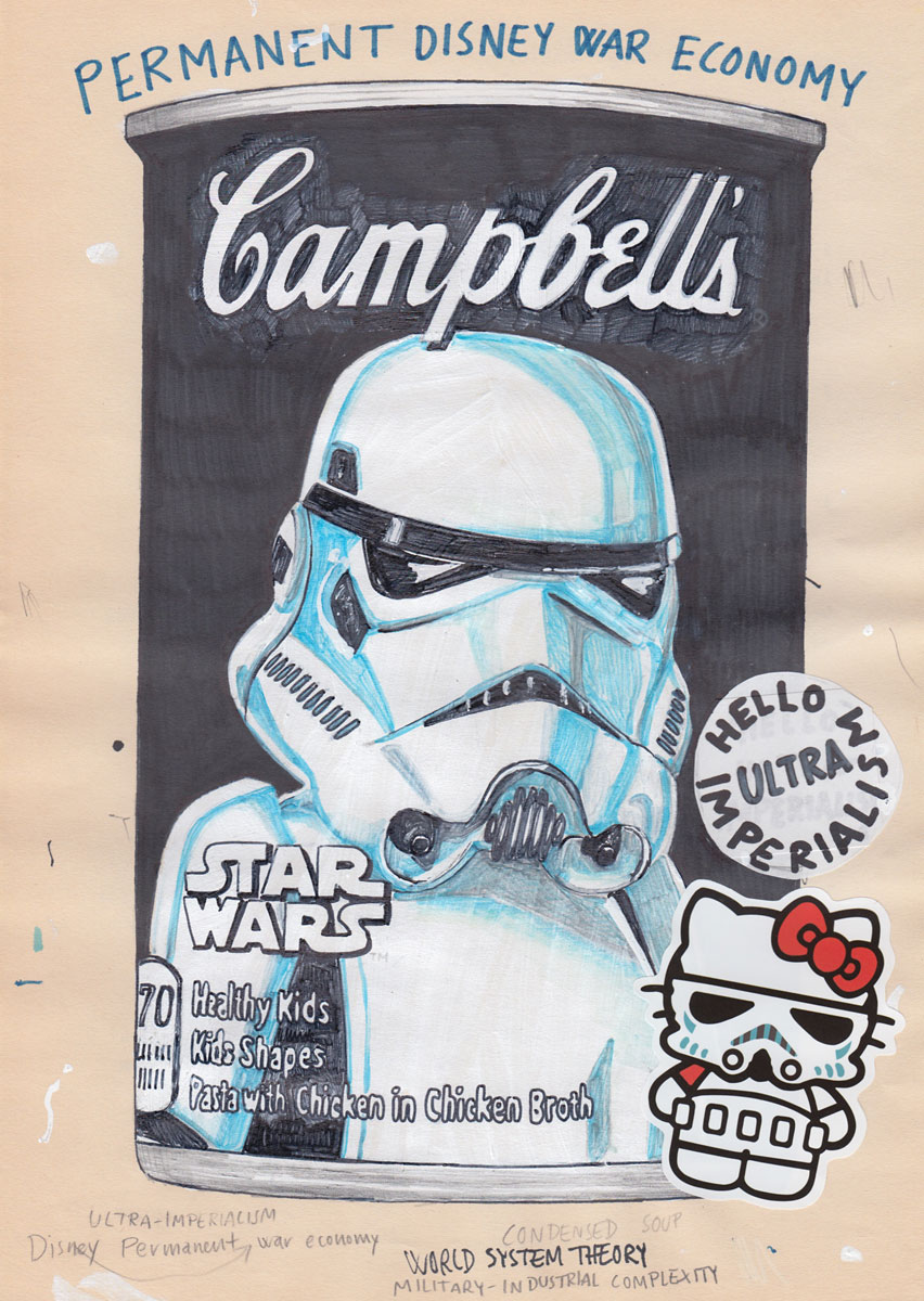 Riiko Sakkinen | A4 Drawings | Permanent Disney War Economy