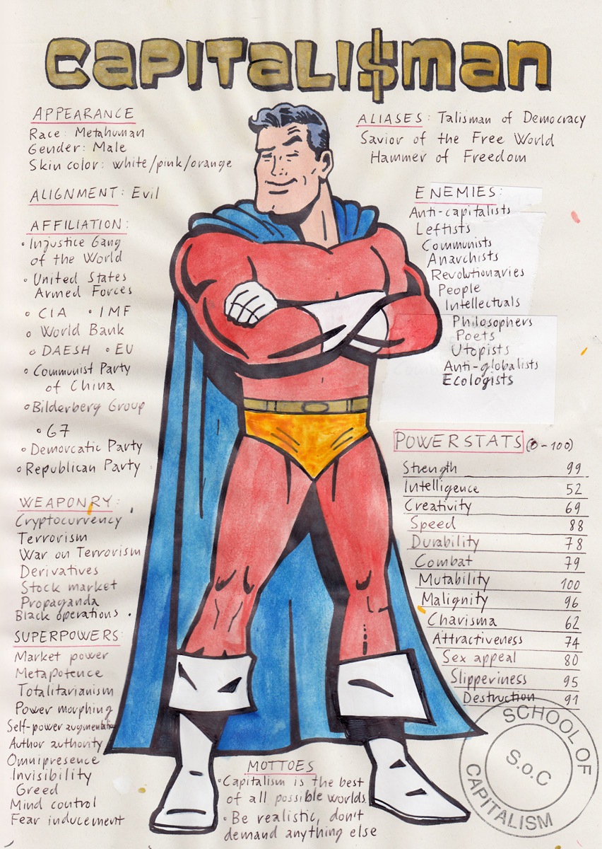 Riiko Sakkinen | A4 Drawings | Capitalisman