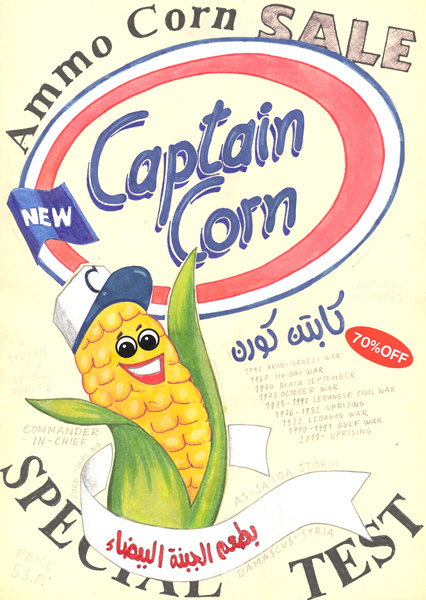 Riiko Sakkinen | A4 Drawings | Captain Corn of Political Security Directorate